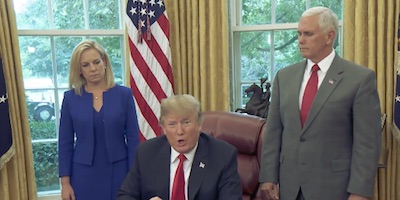 President Trump Ends Separation of Children from Families at US-Mexico Border