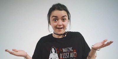 Maisie Williams Reads Her Next “Game Of Thrones” Scripts, Tweets “holy BALLS”