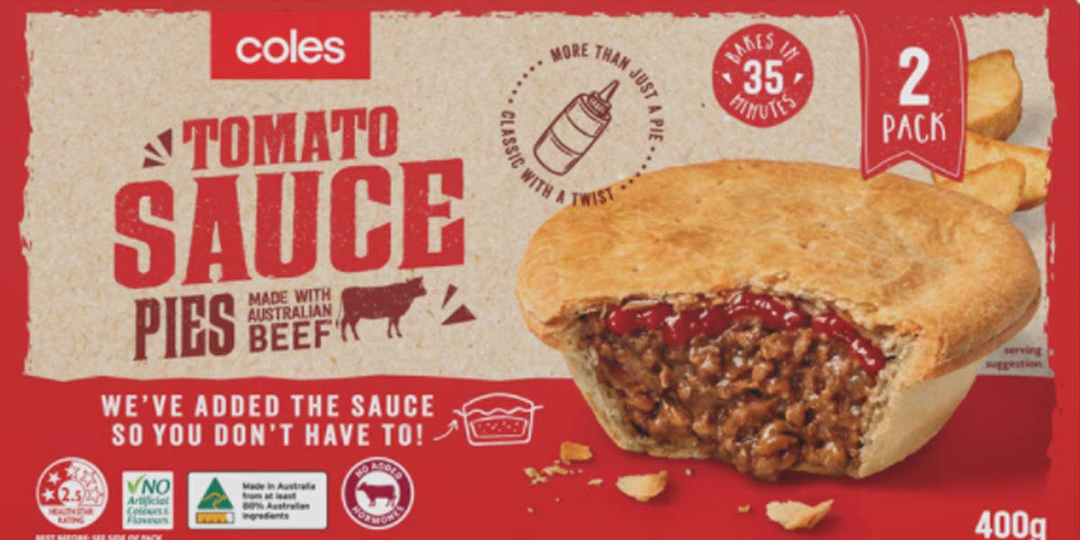 Coles Have Divided Aussies By Creating a Meat Pie With Sauce Baked in