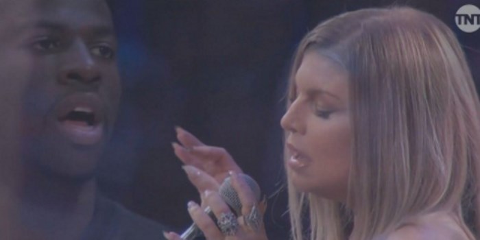 Aw: Fergie Says Her National Anthem Didn't "Strike the Intended Tone", But "I Tried My Best"