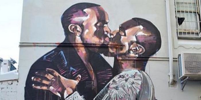 Kissing Kanyes Artist Will Only Paint Over Aussie Mural If He Can Have A Lifetime Supply Of Yeezys