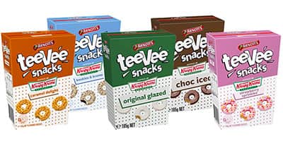 PSA: Arnott’s TeeVee Snacks Have Dropped a Krispy Kreme Bickie Range