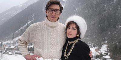 Lady Gaga and Adam Driver Look Fierce in "House of Gucci" Photo