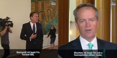 Safe Schools Investigation Inspires War Of Words Between Bill Shorten And Cory Bernardi