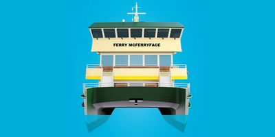 Brace Yourselves: One of Sydney's New Ferries Will, Indeed, Be Called Ferry McFerryface