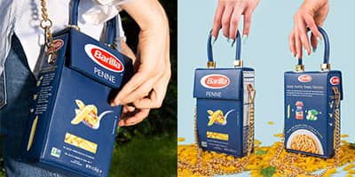 A Barilla Pasta Box Purse Exists and I Know Fashun When I See It
