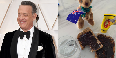 The Internet Is Politely Dragging Tom Hanks for Putting Too Much Vegemite on His Toast
