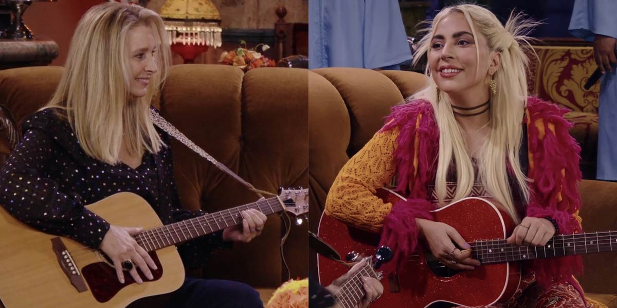 Lady Gaga and Lisa Kudrow Performed "Smelly Cat" on the "Friends" Reunion and It Slapped