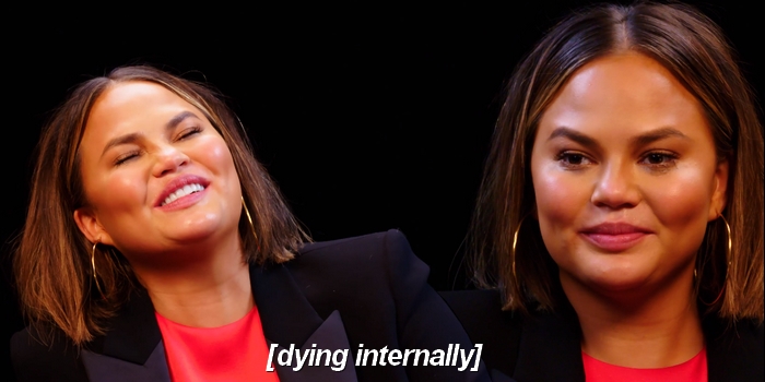Chrissy Teigen's "Hot Ones" Interview Resulted in a Hospital Visit