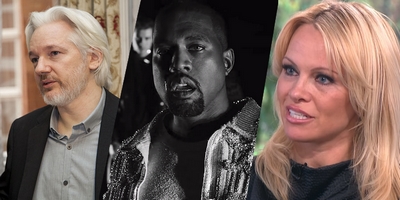 Stranger Things: Pamela Anderson Wrote Kanye West Asking Him to Help Out Her Mate Julian Assange