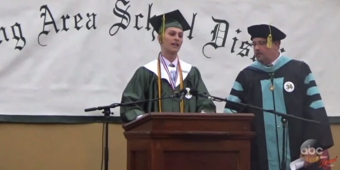 Student Who Got Shut Down for Slamming His School at Graduation Finished the Job on Jimmy Kimmel