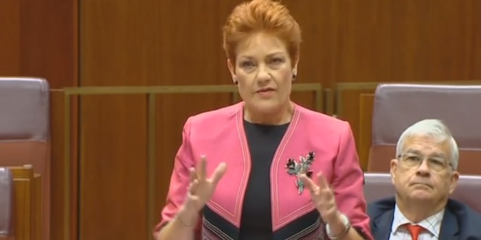 Pauline Hanson Says Australians Are Fed Up With “Reverse Racism” And Being Told To Be Tolerant