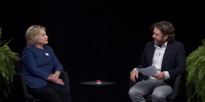 Hillary Clinton Braved “Between Two Ferns” With Zach Galifianakis To Be Described As A "Librarian From Outer Space"