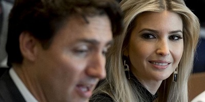 Donald Trump’s Daughter Snapped ‘Swooning’ Over Canadian PM Justin Trudeau