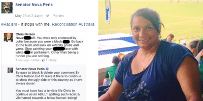 Facebook Troll Arrested For Racist Comments Directed At Senator Nova Peris