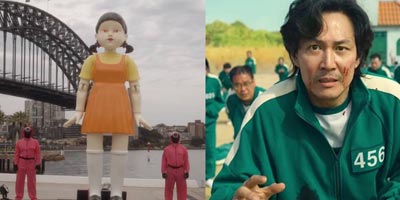 The Red Light, Green Light Doll From “Squid Game” Has Popped Up in Sydney