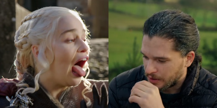Let Kit Harington And Emilia Clarke S Faces Describe Their Icky Game Of Thrones Scene Student Edge News