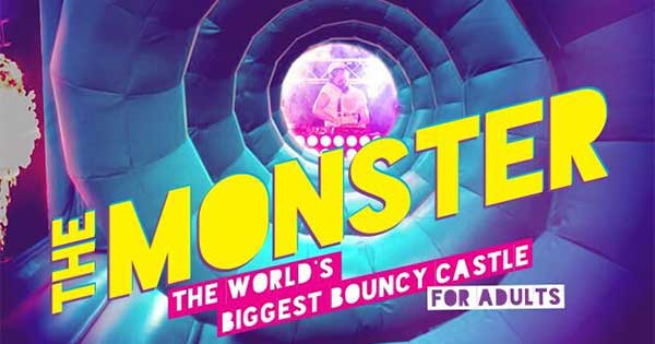 Win 1 of 2 doubles to THE MONSTER: THE WORLD'S BIGGEST BOUNCY CASTLE