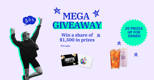 Win a share of $1,500 worth of prizes with our mega giveaway