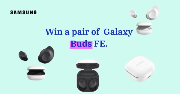 Win 1 of 2 Galaxy Buds FE with Samsung