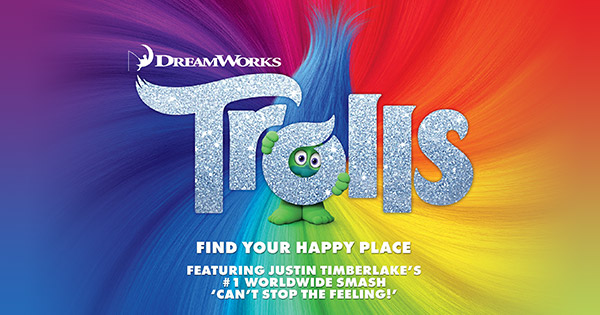 Win 1 of 5 TROLLS prize packs
