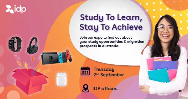 Snag rewards from Apple, Sony, Nintendo & more* when you join IDP’s Study and Stay Expo