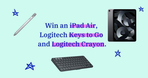 Win an iPad Air, Logitech Keys to Go 2 and a Logitech Crayon