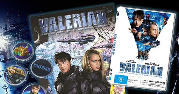 Win 1 of 5 VALERIAN AND THE CITY OF A THOUSAND PLANETS DVD prize packs