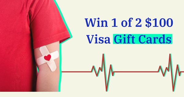 Win 1 of 2 Visa Gift Cards