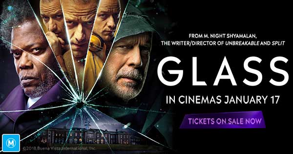 Win 1 of 20 GLASS double movie passes 