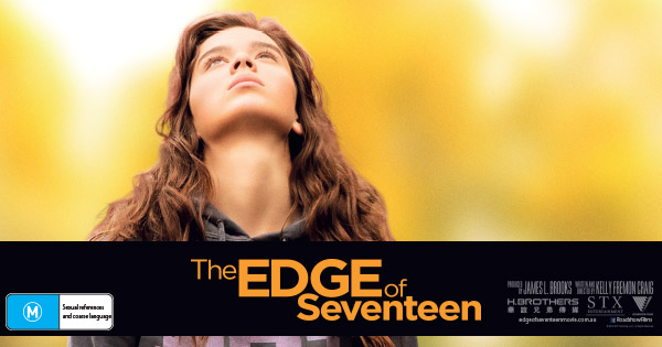 Win a double pass to THE EDGE OF SEVENTEEN 