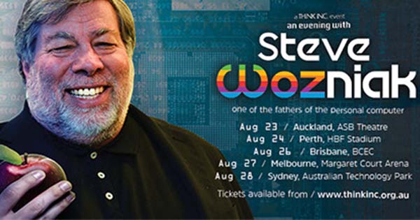 Win 1 of 2 Premium doubles to An Evening with Steve Wozniak 