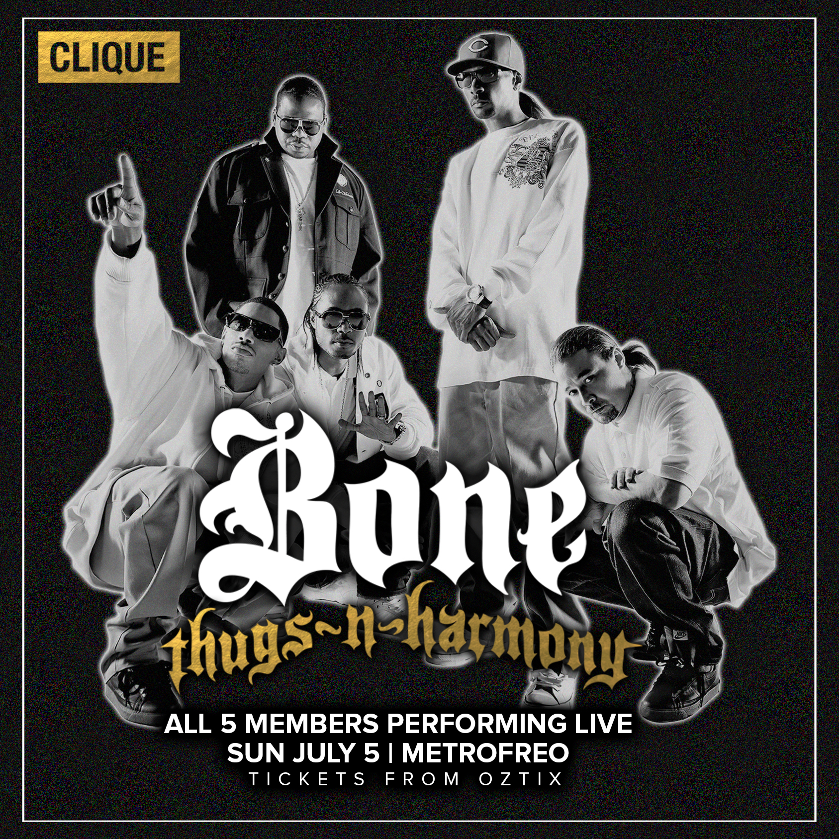 Win 1 of 3 double passes to see Bone Thugs n Harmony