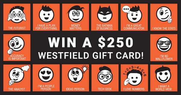 Win a $250 Westfield gift card