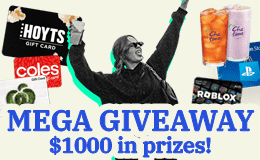Win a share of $1,000 worth of prizes with our Mega Giveaway