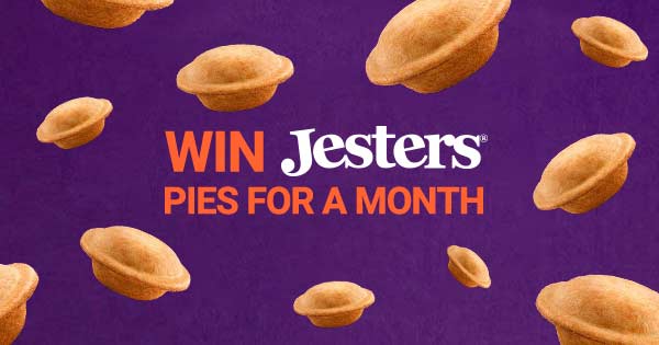 Win Jesters Pies for a month!