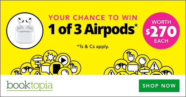 Win 1 of 3 3rd Gen MagSafe AirPods with Booktopia