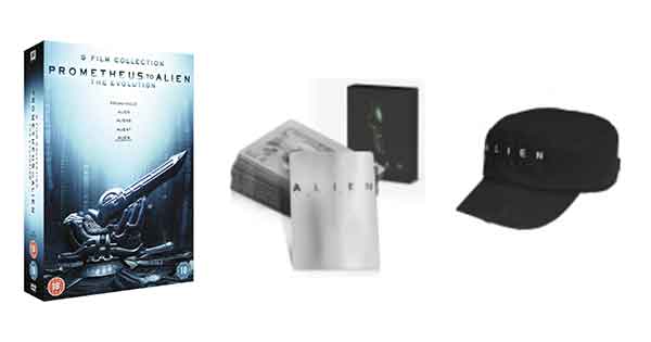 Win a Prometheus to ALIEN the Evolution DVD Collection & Prize Pack + 14 runner up prizes