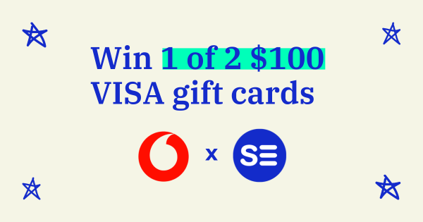 Win 1 of 2 $100 VISA Gift Cards