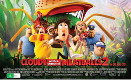 Score double passes to see Cloudy with a chance of meatballs 2