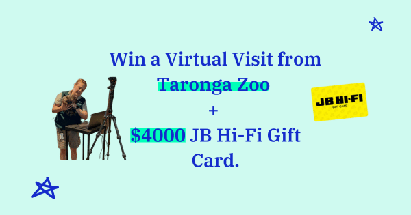 Win a Virtual Class visit by Taronga Zoo and a $4,000 JB Hi-Fi Gift Card