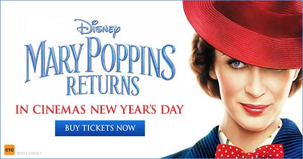 Win a DISNEY’S “MARY POPPINS RETURNS” double pass