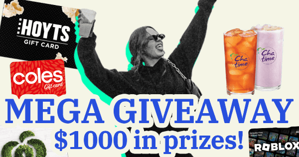 Win a share of $1,000 worth of prizes with our Mega Giveaway
