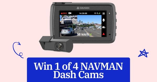 Win 1 of 4 NAVMAN Dash Cams