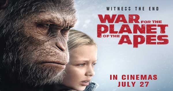 Win 1 of 10 doubles to a preview screening of WAR FOR THE PLANET OF THE APES 